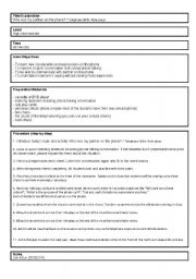 English Worksheet: listening activity 