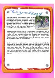 English Worksheet: RC : Cycling