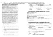 English Worksheet: an exam for 9th grade