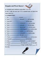 Singular and Plural Nouns 1