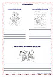 English Worksheet: Describing Clothes