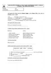 English Worksheet: english exam