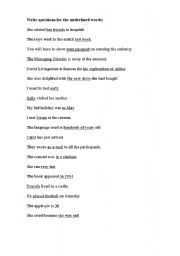 English Worksheet: Write questions