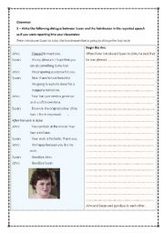 English Worksheet: Part 2 - Fashion vocabulary and reported speech - Susan Boyles makeover