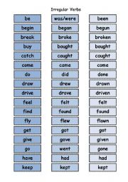 English Worksheet: Cut and match game