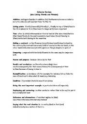 English Worksheet: Connectors
