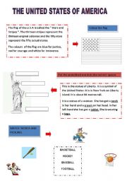 English Worksheet: The U.S.A