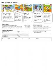 English Worksheet: life at school