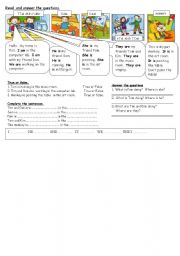 English Worksheet: life at school