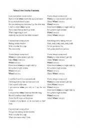 English Worksheet: Cloze exercise for 