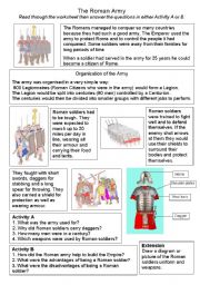 English Worksheet: Roman Army