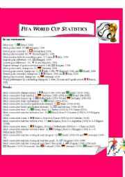 English worksheet: Fifa World Cup Statistics 1