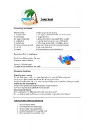 English Worksheet: Tourism
