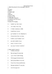 English Worksheet: Present Simple Test
