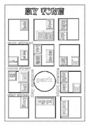 English Worksheet: LOCATIONS AND DIRECTIONS