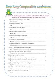 English Worksheet: Comparative and Superlative