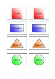 English worksheet: Shapes game