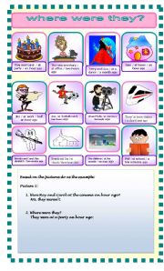 English Worksheet: DESCRIBING ACTIVITIES IN THE PAST