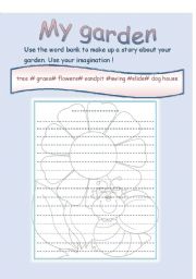 English Worksheet: My garden