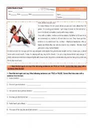 English Worksheet: Keira Watson