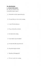 English Worksheet: Do and Does Excercises