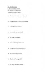 English worksheet: Do and Does Excercises