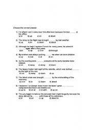 English Worksheet: Phrasal Verbs