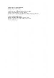 English Worksheet: conversation