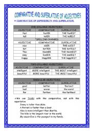 English Worksheet: Comparative/superlative structures