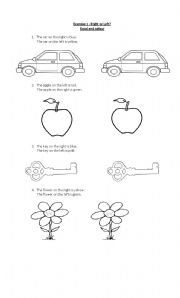 English Worksheet: Right or left