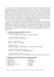 English Worksheet: Test on sports