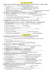 English Worksheet: WORD FORMATION EXERCISES