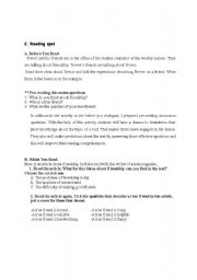 English worksheet: Reading Skill
