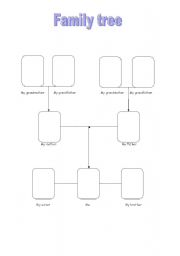 English Worksheet: Family tree