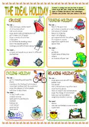 English Worksheet: THE IDEAL HOLIDAY 3