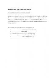 English worksheet: REVIEWING TO BE - HAVE GOT - THERE BE 