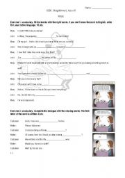 English Worksheet: TEST on comparatives, superlatives, modifiers, food, giving an opinion, revision of simple past and future.