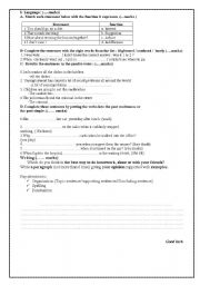 English worksheet: test your students
