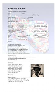 English Worksheet: Song for intermediate students: Waving Flag-Football World Cup