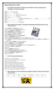 English Worksheet: Simple present  