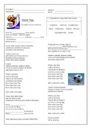 English Worksheet: World Cup Soulth Africa 2010