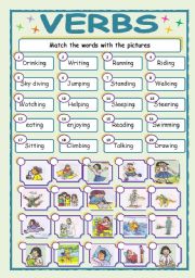 English Worksheet: ACTIONS