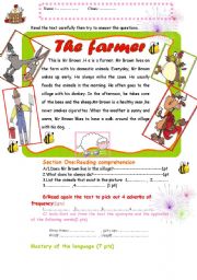 English Worksheet: The farmer