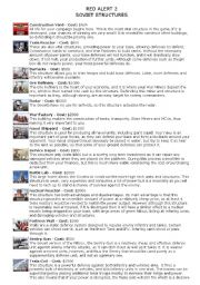 English Worksheet: RED ALERT 