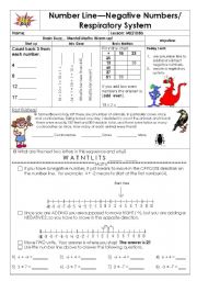 English Worksheet: Respiratory system