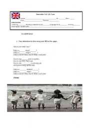 English Worksheet: Irregular/ regular verbs