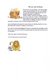 English worksheet: fable