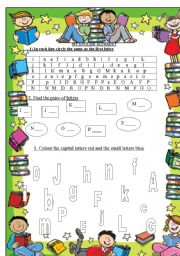 English Worksheet: My English Alphabet