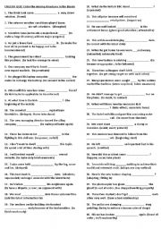 INTERMEDIATE ENGLISH TEST ON VOCABULARY AND PREPOSITIONS TOGETHER WITH CORRECTION ANSWER KEY