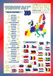 English Worksheet: EUROPE DAY